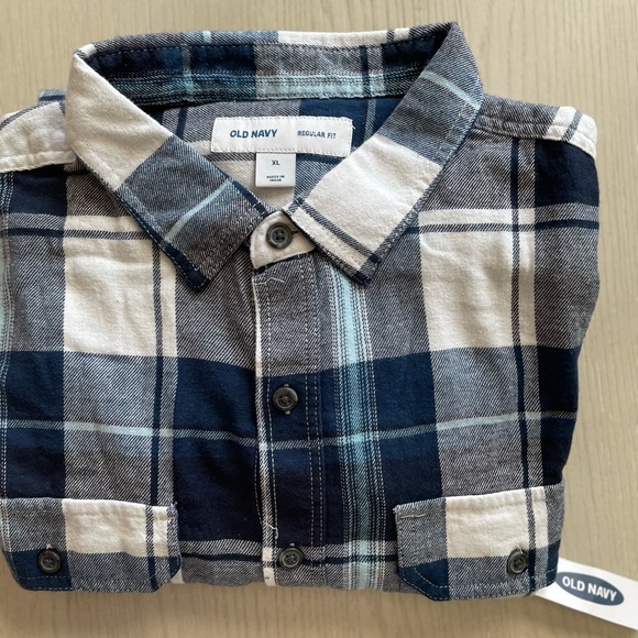 NWT! Men’s Old Navy Plaid Shirt - Picture 1 of 5